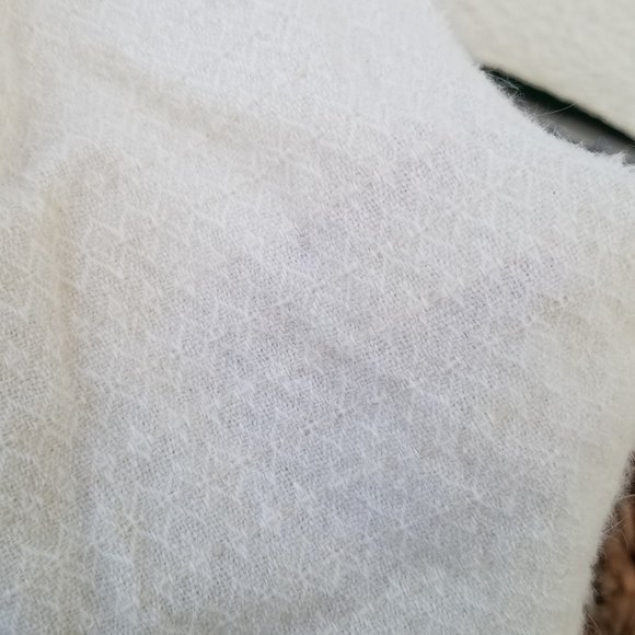 Gap cream scarf wool rabbit hair nylon blend - Picture 2 of 6